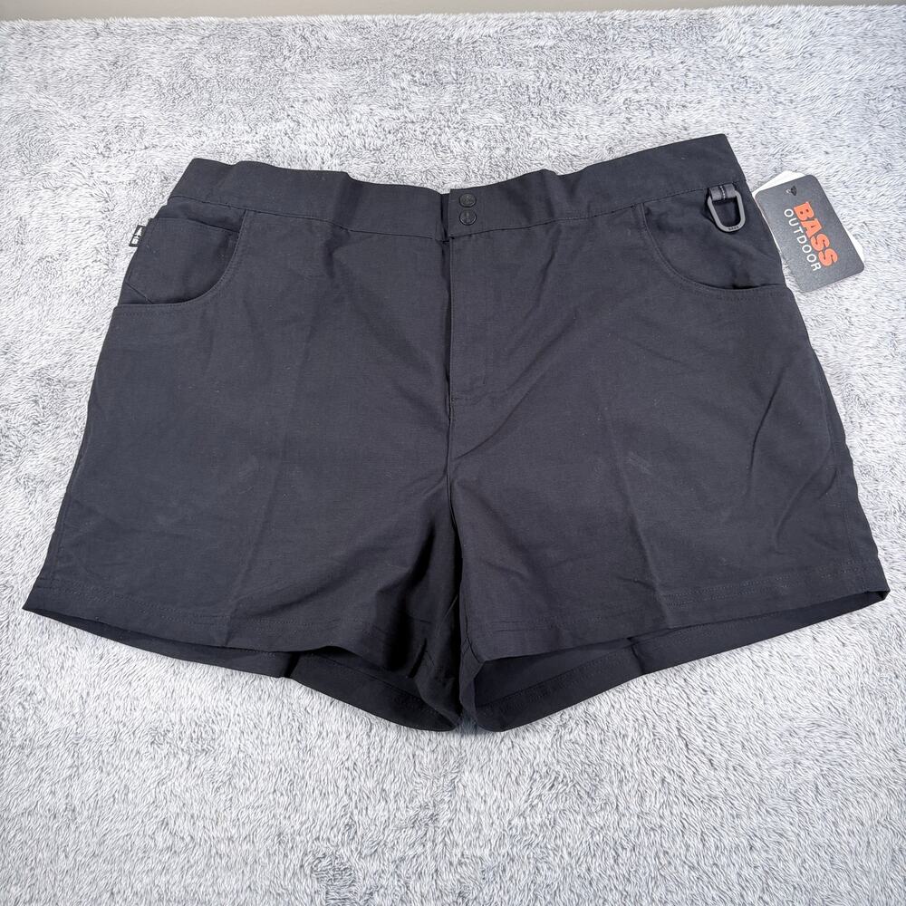 BASS‎ OUTDOORS Womens Wicking Shorts with Side Pockets & Elastic Waist Sz XL NWT